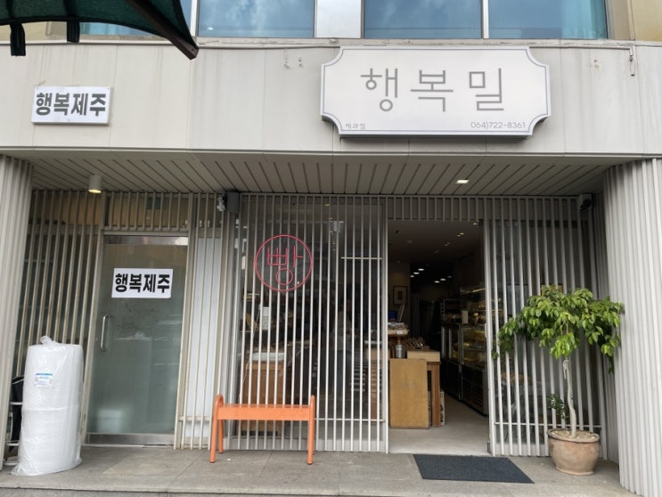  제주 도민 빵집 마늘바게트 행복밀