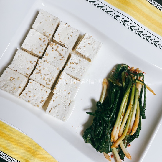  두부 맛있게 데치기 다이어트 두부 데치는 시간 이영숙 셰프 파김치를 곁들인 다이어트 두부김치