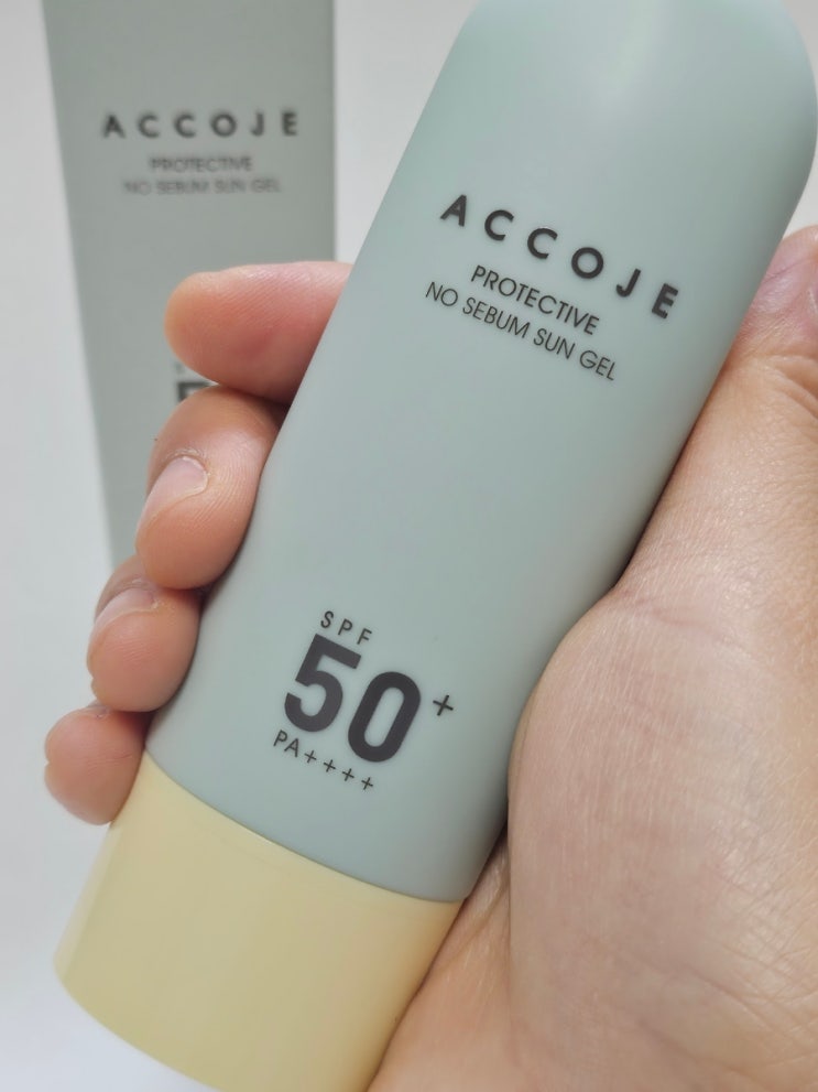  톤업 선크림 JCC인증 아꼬제 프로텍티브 노세범 선젤 SPF50+ PA++++
