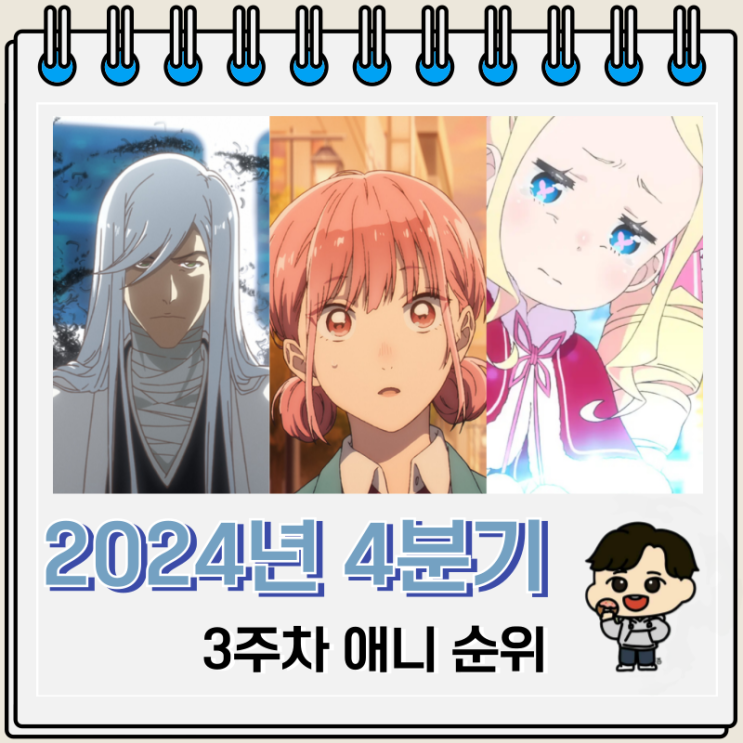 2024년 4분기 일본 애니 순위 Top 69 2024년 4분기 일본 애니 순위 Top 69