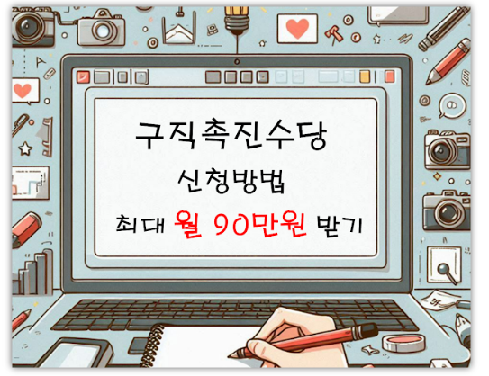  국민취업지원제도 구직촉진수당 : 신청방법,지원대상 및 금액(월 최대 90만원)