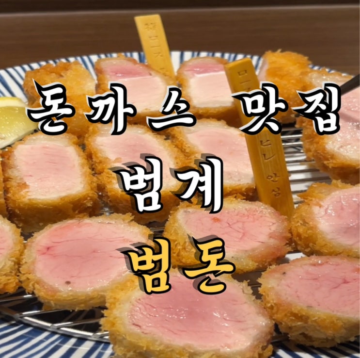  [범계 범돈] 내돈내산 돈까스 찐맛집🏻