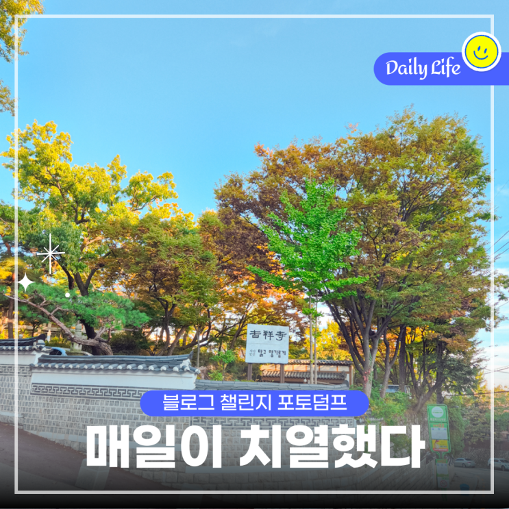  블챌 일상 포토덤프, 가을이 왔고 매일은 치열했다.
