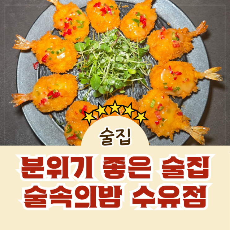  분위기 좋은 안주 맛집 수유술집 술속의밤 수유점