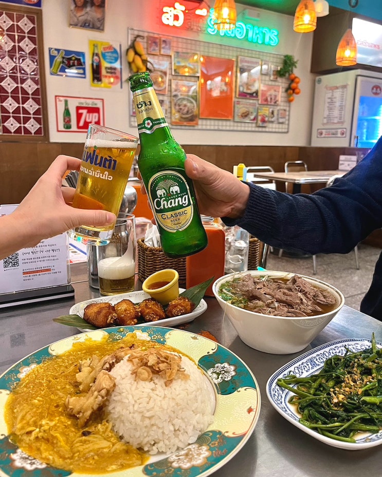  부산 사직야구장 맛집 싸와디식당 태국음식 쌀국수 세트