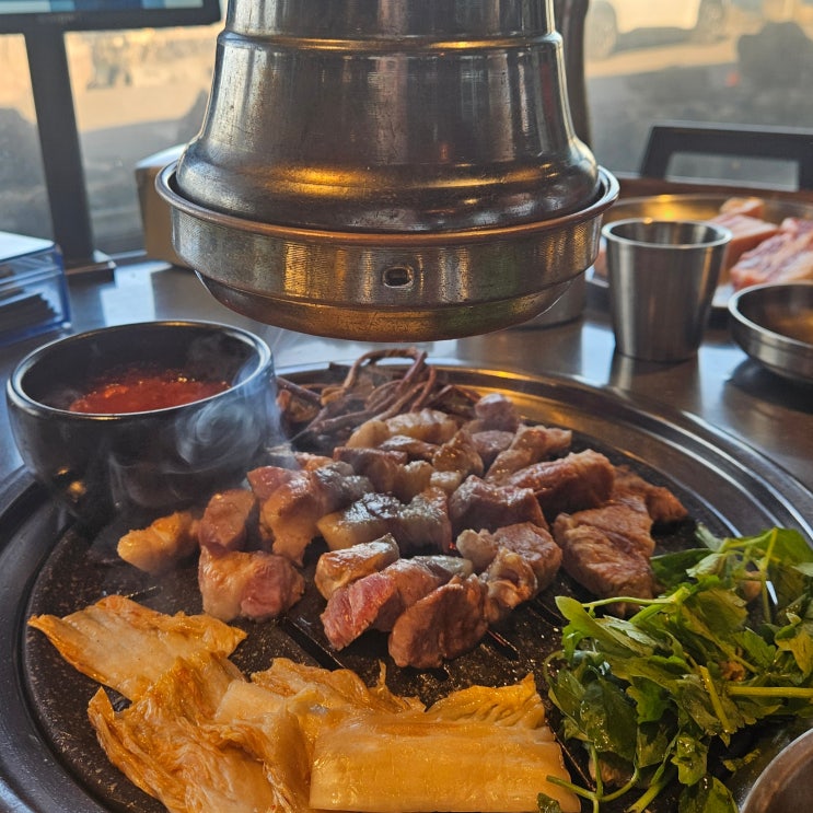  제주 판포포구 오션뷰를 보면서 흑돼지 먹을 수 있는 맛집, 바다를본돼지