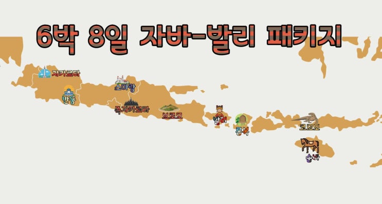  인도네시아 6박 8일 자바 발리 패키지여행