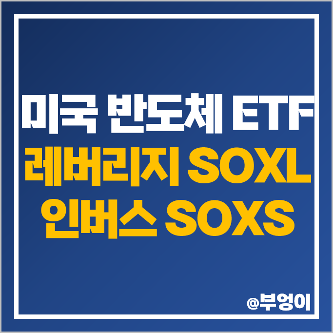 미국 레버리지 ETF SOXL 뜻 인버스 SOXS 주식 비교 미국 레버리지 ETF SOXL 뜻 인버스 SOXS 주식 비교