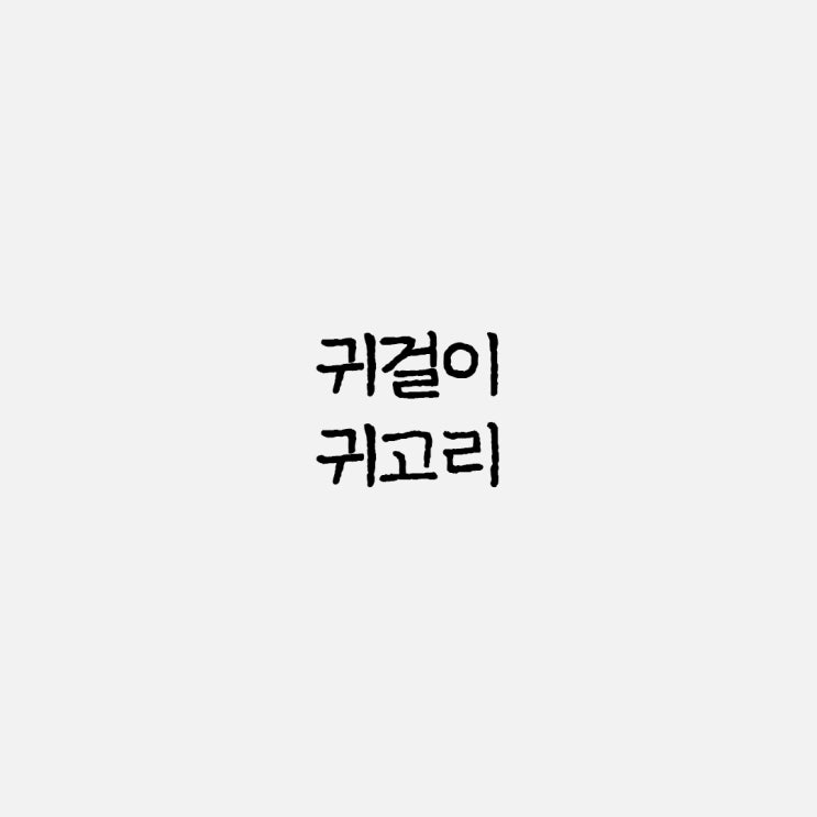  귀걸이 귀고리 올바른 맞춤법과 사용 예시
