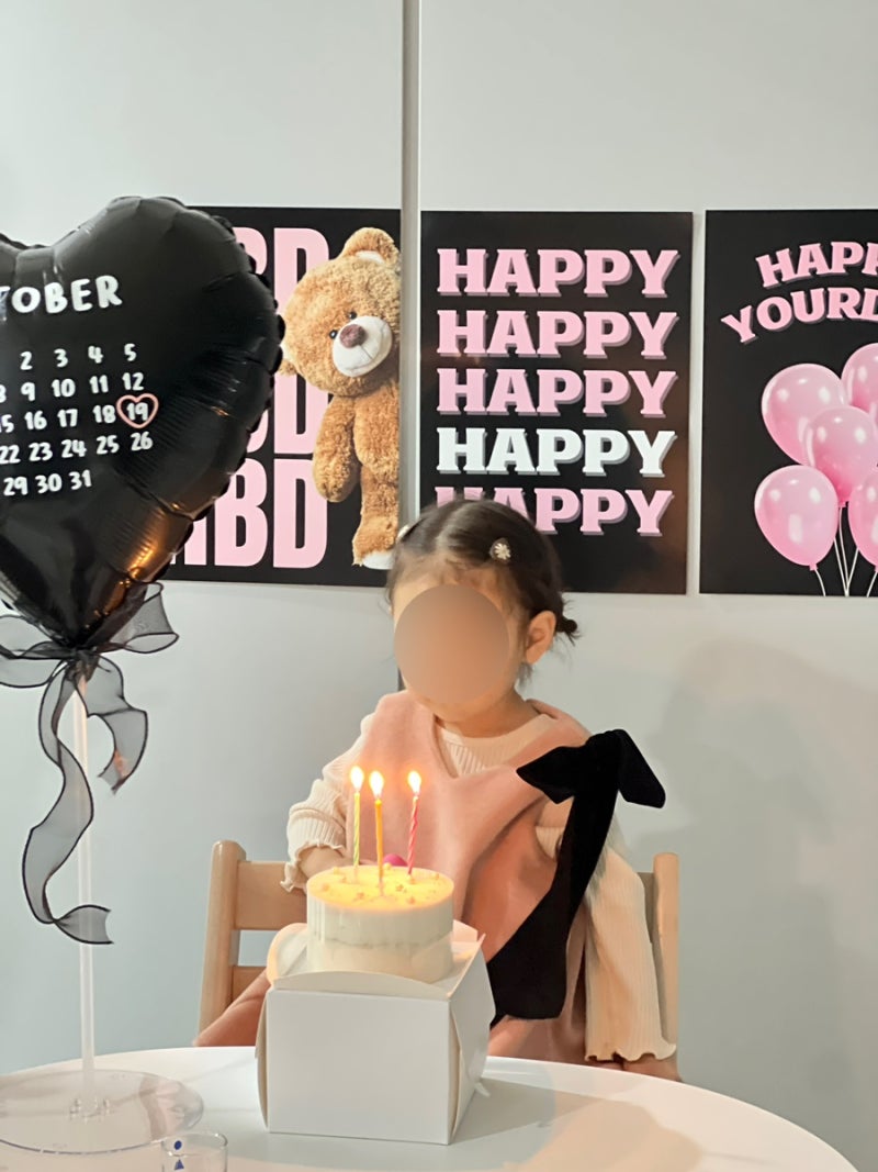 오마이핑크 선물원피스 여아 생일원피스 하객룩, 생일파티 포토존