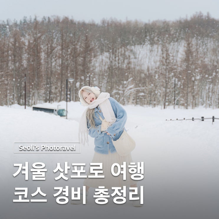  겨울 삿포로 여행 코스 일정 항공권 경비 날씨