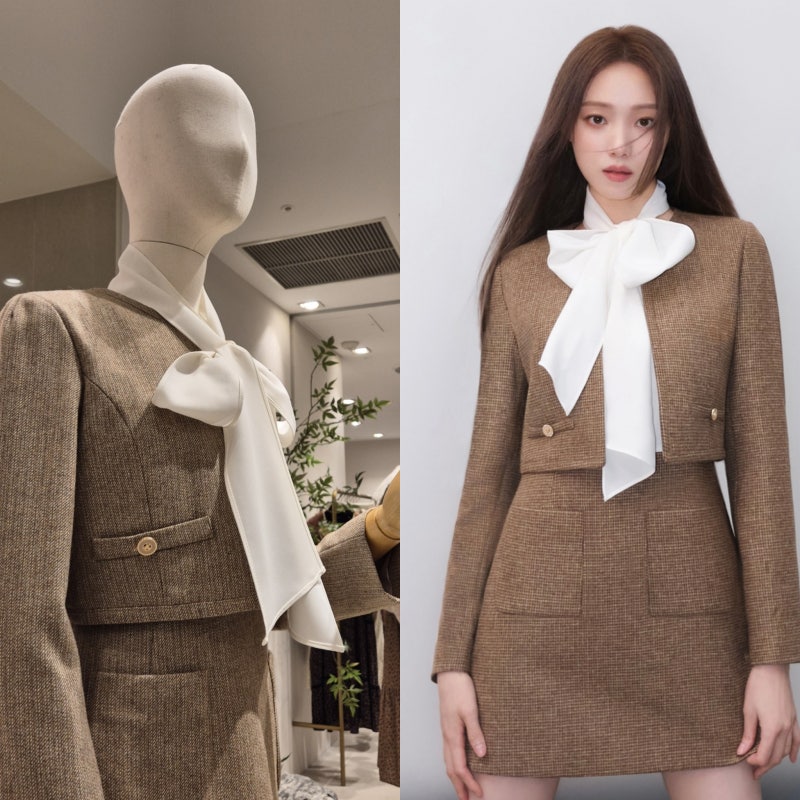 하객룩원피스 실물비교 바이린샵 라인어디션 원피스 매장