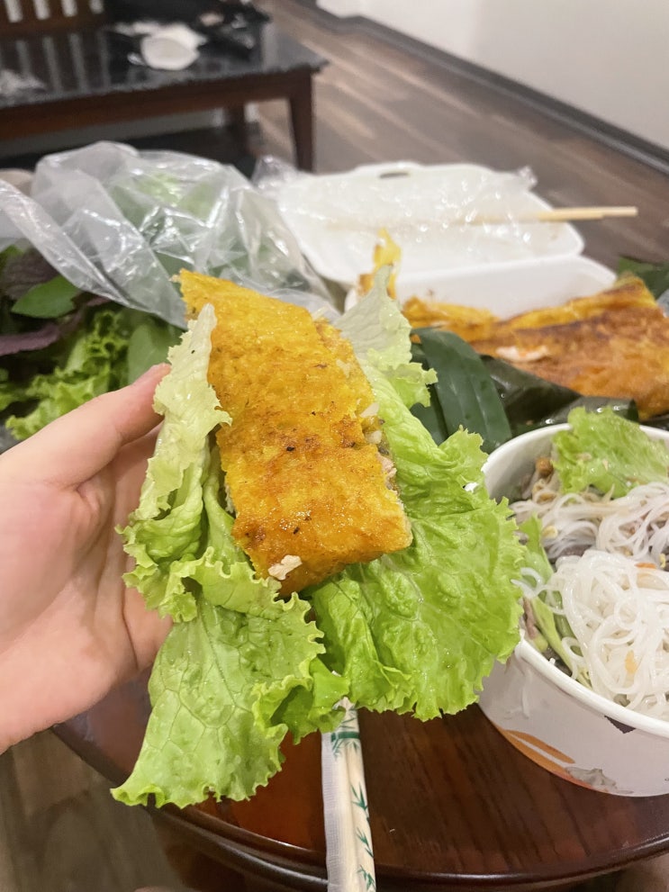 하노이 분보남보, 미스터베이미엔테이 반쎄오 | 야식으로 같이 포장해서 먹기