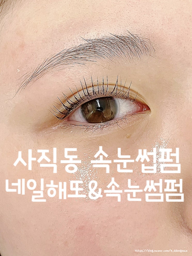  사직동 속눈썹펌 '네일해또&속눈썹펌' 야간시술 바짝 컬 속눈썸펌 후기