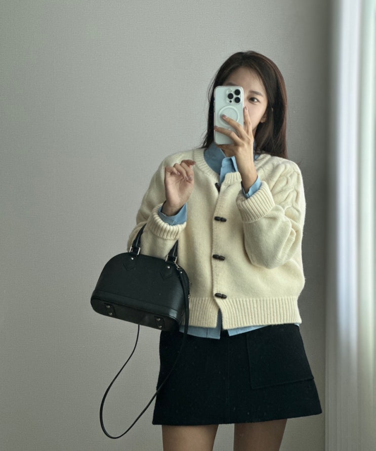  가을 가디건 추천 아코로제브 꽈배기 가기던 | 가디건 코디