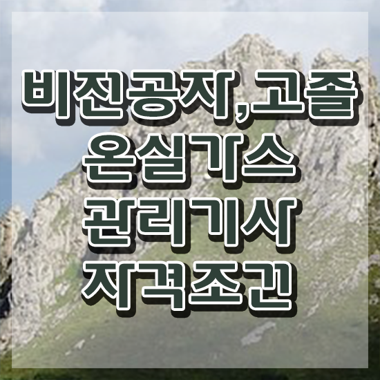  온실가스 관리산업기사 온실가스관리기사 자격요건 인강으로 간단하게 준비한 비법