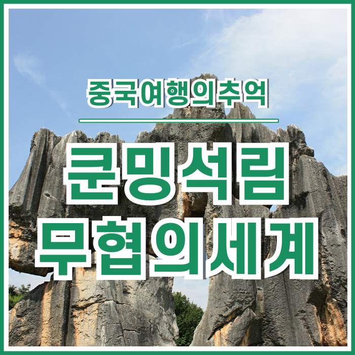  [중국쿤밍] 무협의 세계를 연상케하는 석림의 기이한 풍경 in 쿤밍 : 차마고도, 중국여행의추억