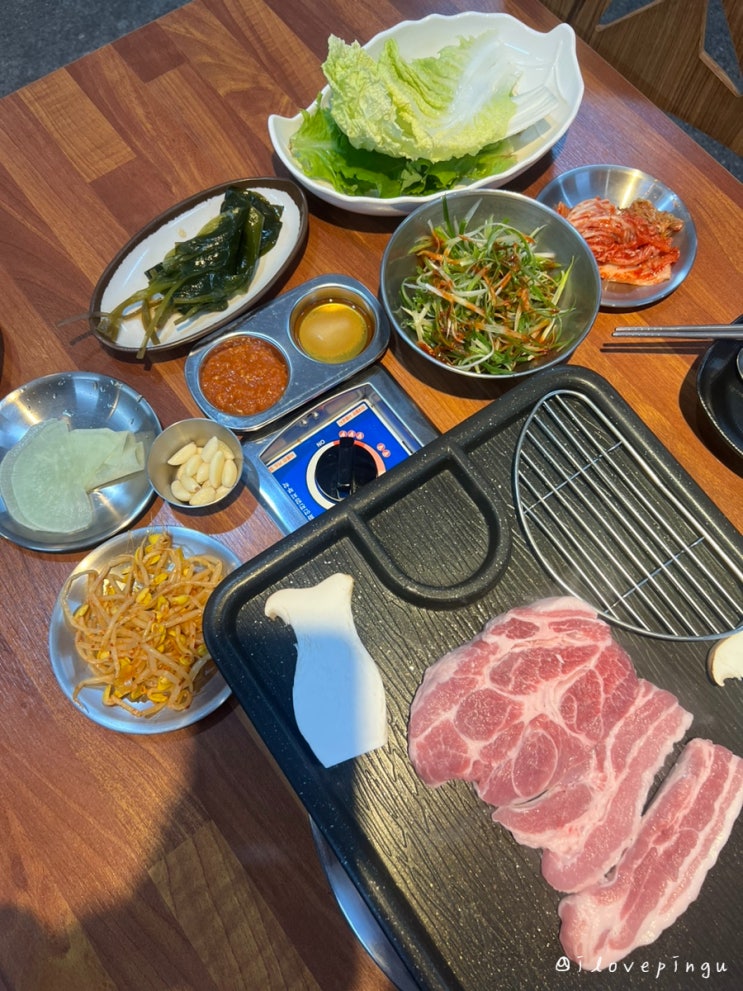  영종도 을왕리 맛집 가성비 넘치는 삼겹살 세트 왕산고깃집
