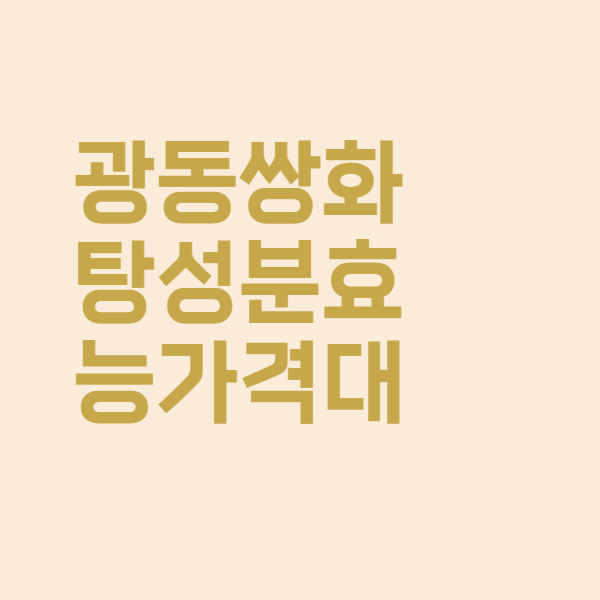  광동쌍화탕 가격과 성분 효능 총정리했어요
