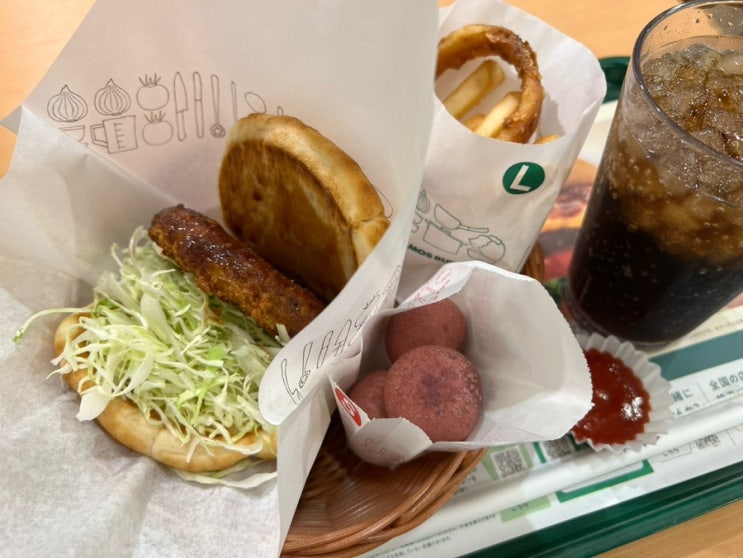  일본 모스버거 추천 메뉴 멘치카츠 포카치아,고구마볼 기간한정 신메뉴 리뷰