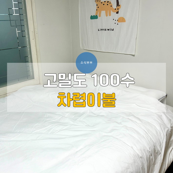  [사용리뷰] 부드러운 면 100수, 한스갤러리 차렵이불