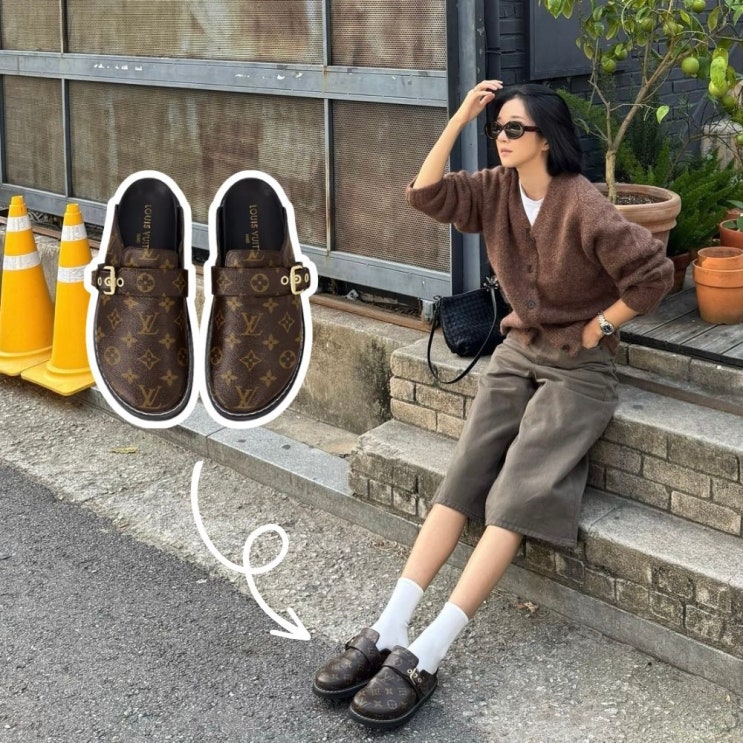  서예지 드뮤어룩 루이비통 신발 클로그 뮬 사이즈 정보