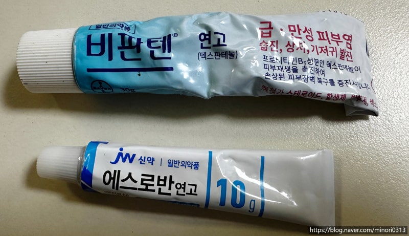 접촉성피부염 연고 증상 원인 대처 비판텐 에스로반 약국