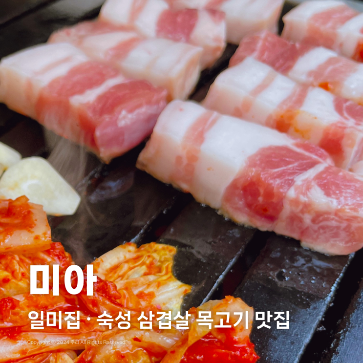  성북구 미아사거리역 삼겹살 야장 맛집 일미집 야외 애견동반 식당