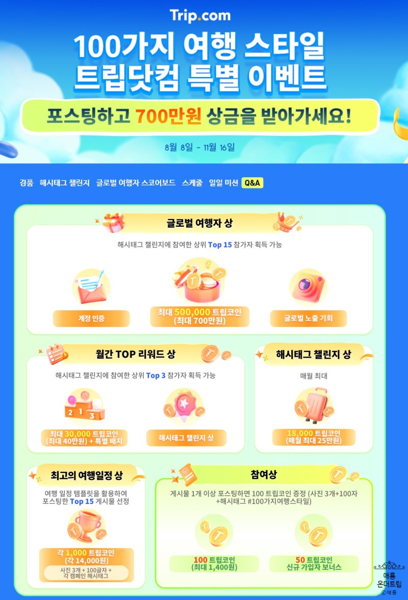트립닷컴 트립모먼트로 여행 커뮤니티 참여 후 지원금 받기 : 네이버 블로그