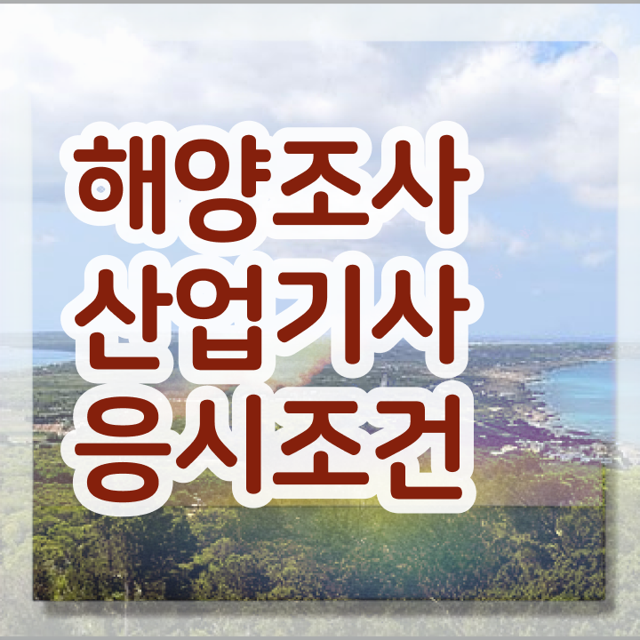  해양조사산업기사 응시자격 온라인으로 편하게 성공한 방법