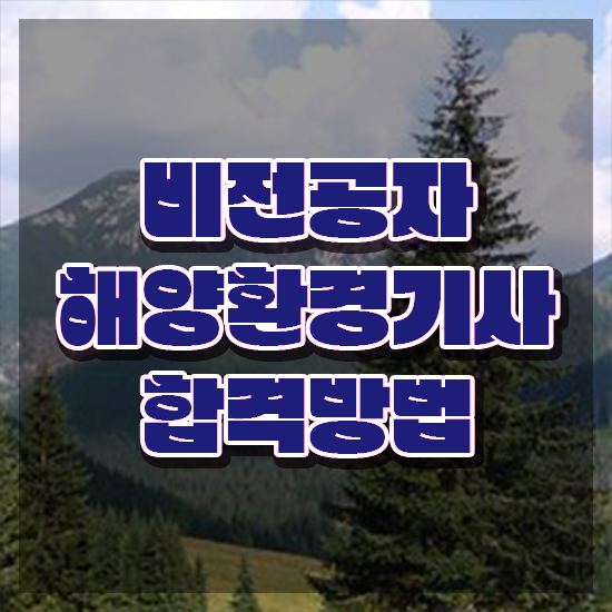  해양환경기사시험일정 해양환경기사 응시자격 독학으로 쉽고 빠르게 성공한 후기