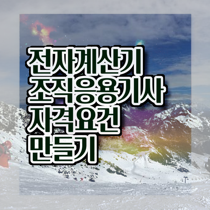  전자계산기조직응용기사 자격요건 인강으로 빠르게 준비한 후기