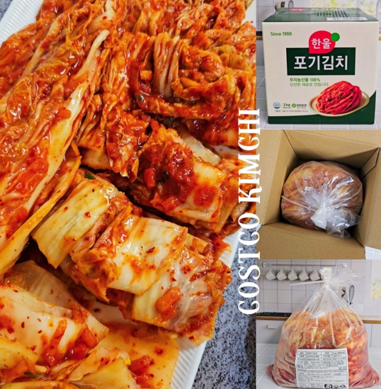 코스트코 한울 포기김치 후기 종가집김치 맛차이 코스트코 한울 포기김치 후기 종가집김치 맛차이