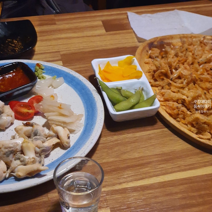  구리 술집 도모 이자카야 백골뱅이 숙회 새우깡 맛집