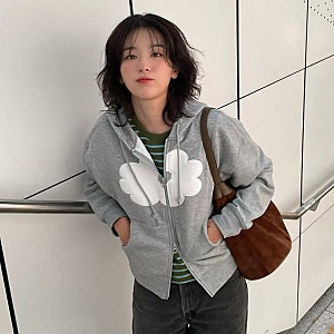 레드벨벳 슬기 데이지신드롬 귀여운 후드집업 브랜드 18도 옷차림 여자 가을 코디