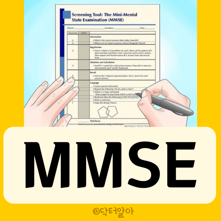  MMSE의 정의, 구성, 예시, 해석, 한계