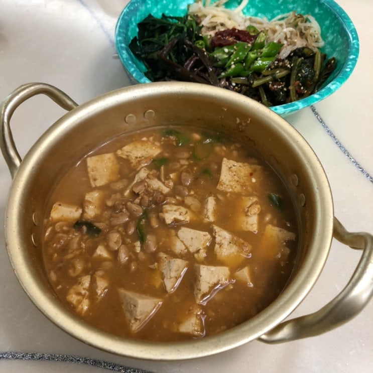  청국장맛있게끓이는법 그린촌 벽송재 죽염 청국장 존맛탱