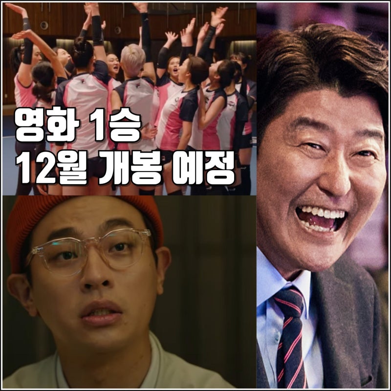 송강호 배구팀 영화 1승 1차 예고편 12월 개봉 예정 정보 핑크스톰 박정민 장윤주