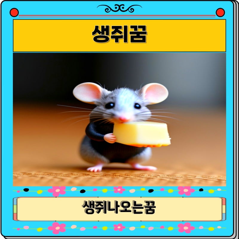 생쥐꿈 쥐와 연관된 생쥐 나오는 꿈 해몽
