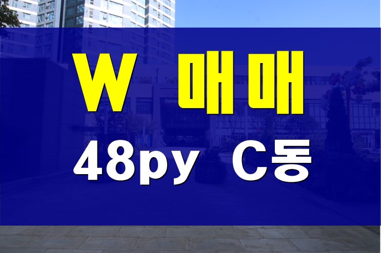  부산 용호동 W아파트 매매 더블유 C동 48평 용호별빛공원 및 오션뷰