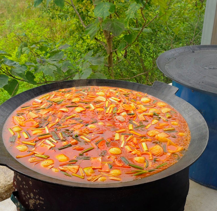  양양 닭볶음탕 자연에서 즐기는 원시한증막식당 맛집 다녀온 후기