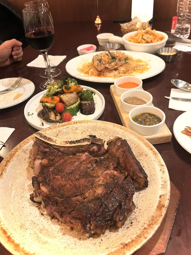  잠실 레스토랑 어거스트힐 방이 토마호크 세트 후기 스테이크 맛집