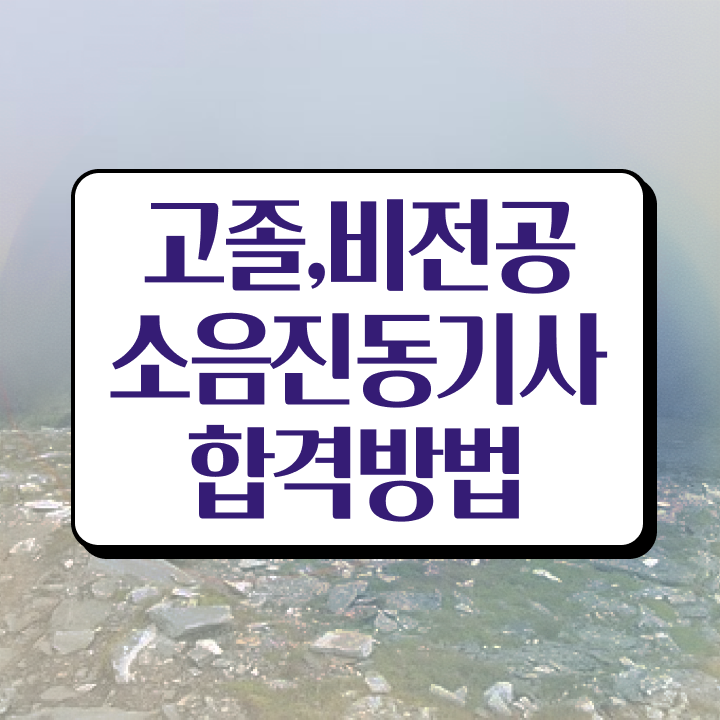  소음진동기사 응시조건 소음진동기사 시험자격 집에서 온라인으로 빠르게 끝낸 방법