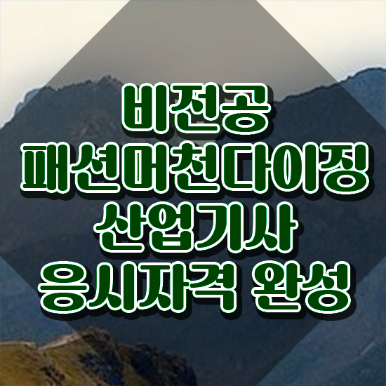  패션머천다이징산업기사 비전공자 패션머천다이징산업기사 시험응시자격 독학으로 빠르게 끝낸 과정