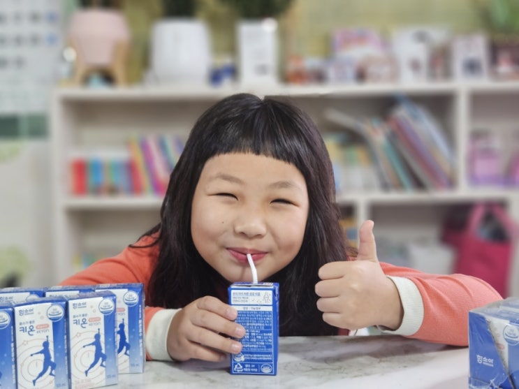  우리 아이 성장발육 도우미 함소아 흡수가 좋은 키온 KEYON 복숭아맛 어린이칼슘음료로 흡수가 빨라요
