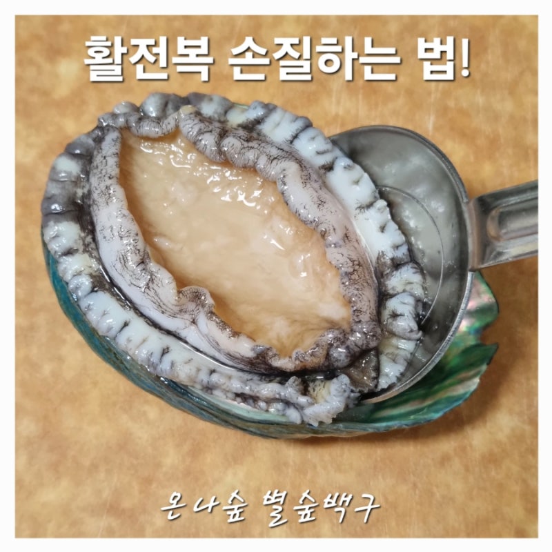 전복 세척 및 손질하는 법