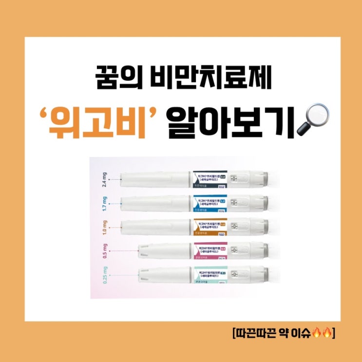  약사가 알려주는 위고비의 모든 것! 꿈의 비만치료제, ‘위고비프리필드펜’ 알아보기