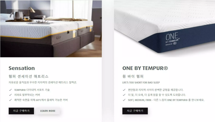  템퍼 클라우드 매트리스 1년 사용 후기