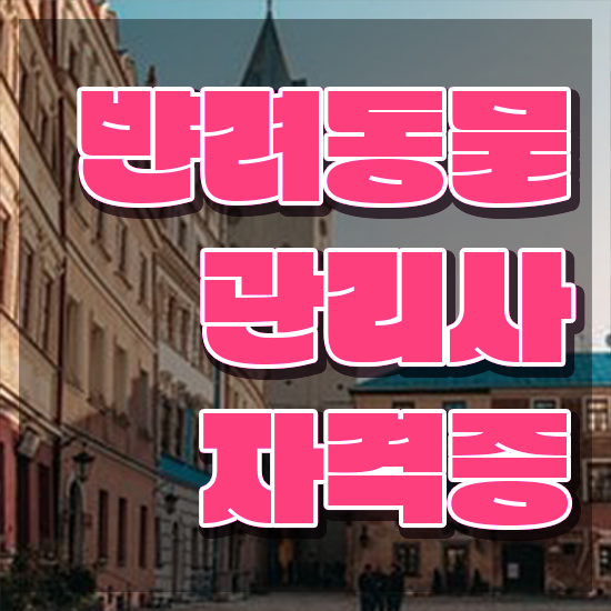 반려동물종합관리사 , 반려동물관리사 자격증 취득했던 후기 소개합니다