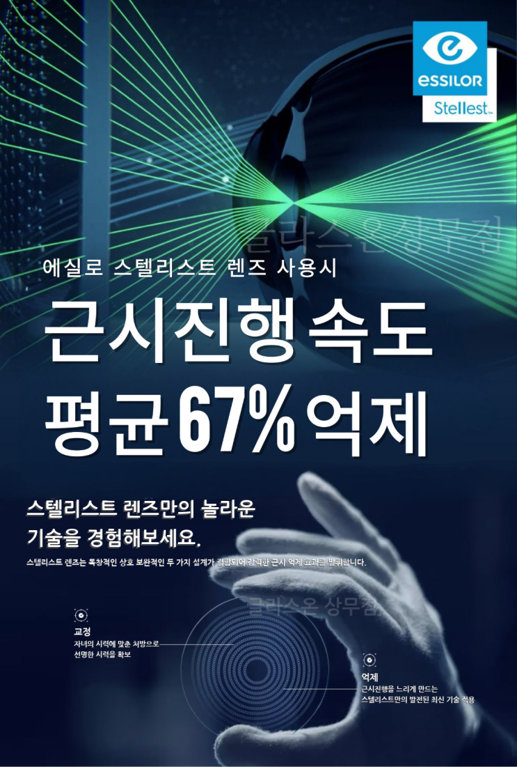  에실로 스텔리스트 근시억제렌즈 효과는?